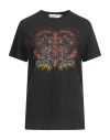 Dior Woman T-shirt Black Size M Cotton, Linen, Viscose, Pvc - Polyvinyl Chloride, Glass