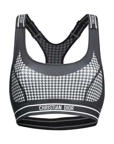 Dior Woman Top Black Size M Polyester, Elastane