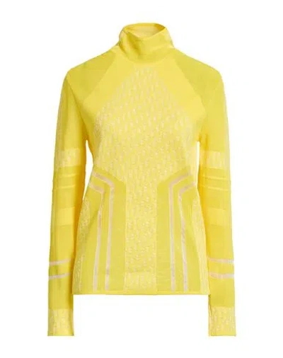 Dior Woman Turtleneck Yellow Size Xl Polyester