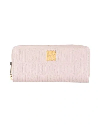 Dior Woman Wallet Antique Rose Size - Leather In Pink