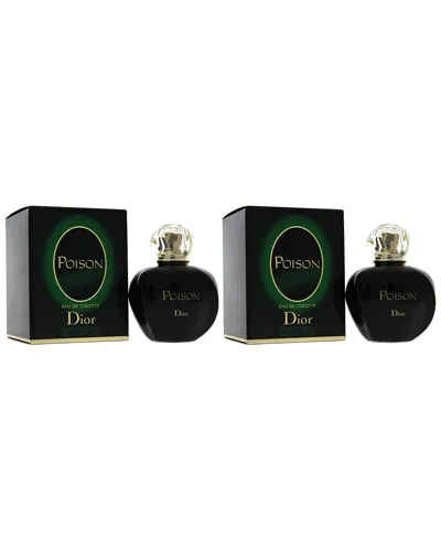 Dior Women's 1.7oz Poison Edt Spray Pack Of 2 In White