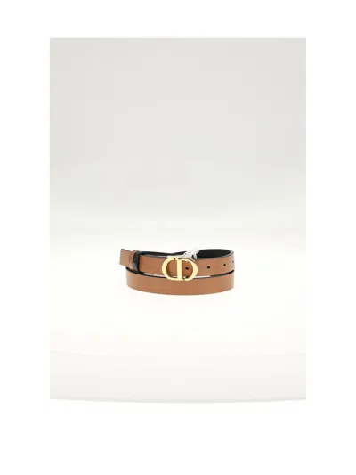 Dior Women 30 Montaigne Reversible Fine C In Brown