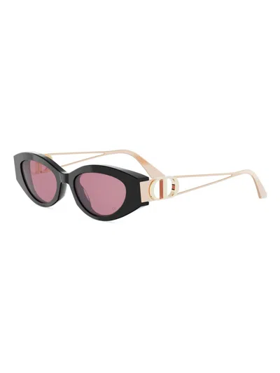 Dior Women's 30montaigne B6i 51mm Oval Sunglasses In Black