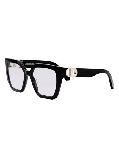 Dior Women's 30montaigneo S1i 54mm Square Optical Glasses In Black