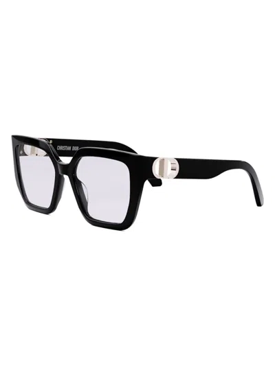 Dior Women's 30montaigneo S1i 54mm Square Optical Glasses In Black Lavender