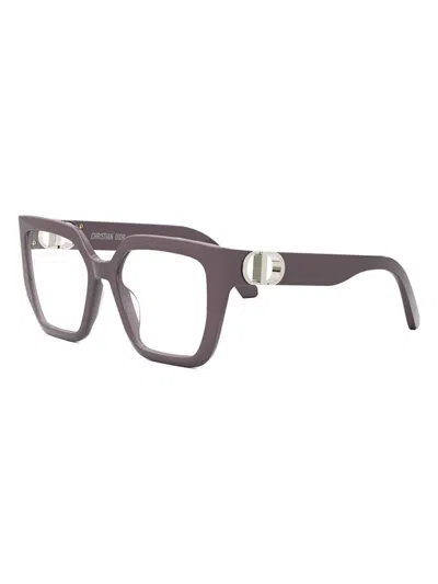 Dior Women's 30montaigneo S1i 54mm Square Optical Glasses In Black
