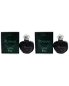 Dior Women's 3.4oz Poison Edt Pack Of 2