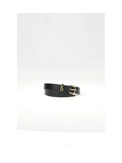 Dior Women Belt Saddle Loop In Black