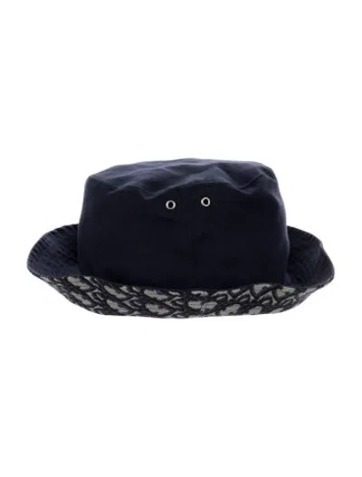 Pre-owned Dior Women's Blue Cotton Christian  Bucket Hat
