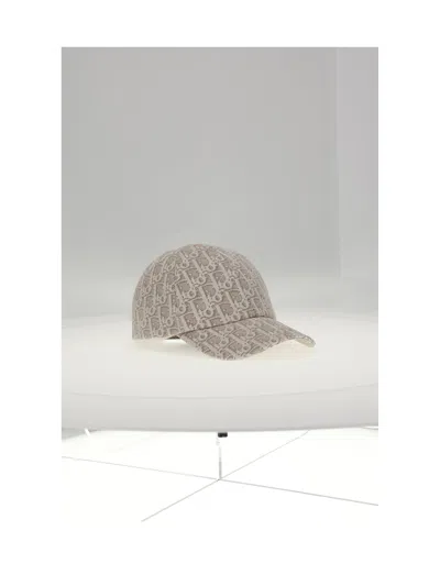 Dior Women Cap Oblique In Neutral