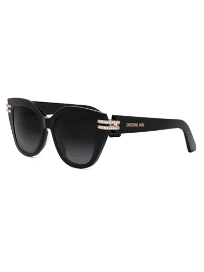 Dior Women's C B4i 53mm Butterfly Sunglasses In Black