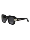 Dior S2i Sunglasses, 52mm In Black Grey Gradient