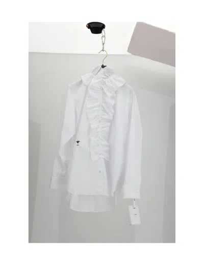 Dior Women Chemise Nd+ab-popeline In White