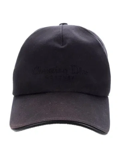 Pre-owned Dior Women's Cotton Baseball Hat In Black