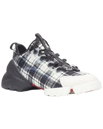 Pre-owned Dior Women's Cotton D Connect Check Chunky Sole Sneaker (authentic Pre-loved)