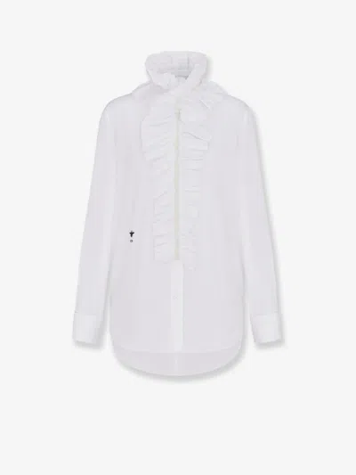 DIOR DIOR WOMEN COTTON SHIRT WITH REMOVABLE DETAIL
