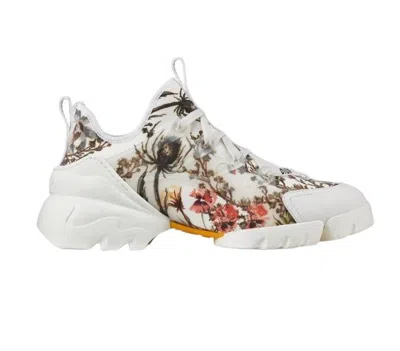 Dior Women's D - Connect Flower Sneakers In White