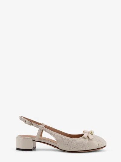 Dior Women  Ballet Leather Pumps In Neutral