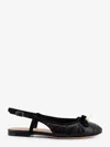 Dior Pearl Quilted Pointed Flat Sole Sandals In Black