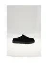 Dior Suede Mules Round Toe Rubber Sole In Black
