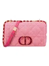 Dior Caro M Canvas In Fuchsia,mu