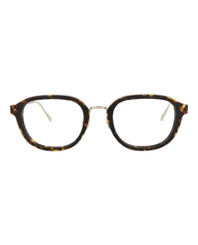 Pre-owned Dior Women's  Cat Eyeframe Acetate Sunglasses In Gold Gold Blue (cd40150u/00/10v)