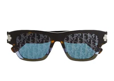 Pre-owned Dior Women's  Blacksuit Xl S2u Squareframe Sunglasses In Tortoiseshell (s2u92b8)