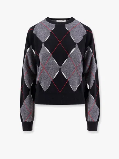 Dior Women  Grey Knitwear In Gray