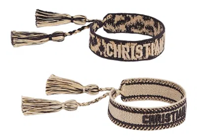 Pre-owned Dior Women's  J'a Bracelet Set In Beige
