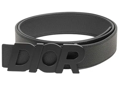 Pre-owned Dior Women's  Reversible  Belt In Black