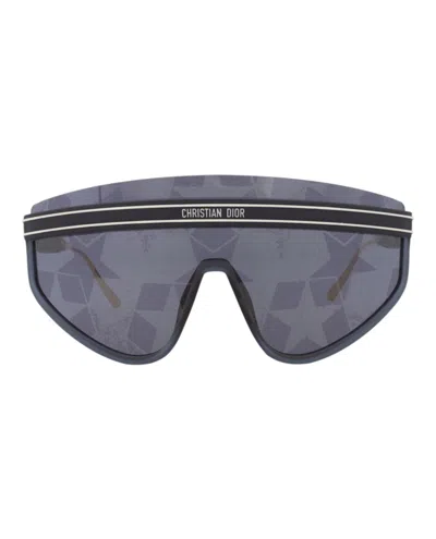 Pre-owned Dior Women's  Shieldframe Injection Sunglasses Blue Blue Blue (cd4 79u In Blue Blue Blue (cd40079u/91