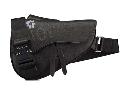Pre-owned Dior Women's  X Erl Saddle Bag In Black