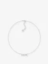 Dior Women Evolution Metal Necklace With Gold Finishes In Gray