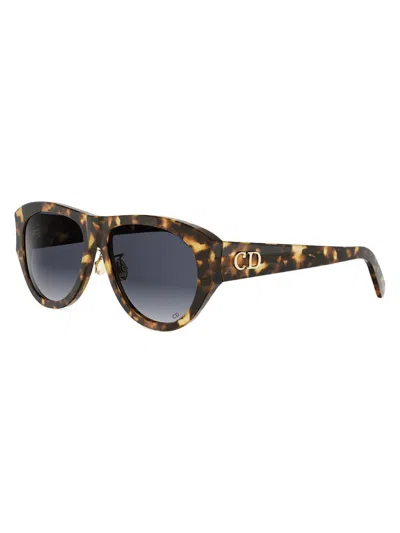 Dior Women's Glow A1i 55mm Pilot Sunglasses In Brown