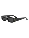 Dior Graphique S1i Rectangular Sunglasses In Black
