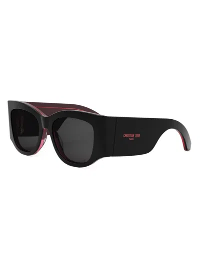 Dior Women's Nuit S1i 54mm Square Sunglasses In Black