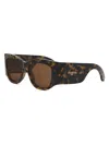 Dior Full Frame Sunglasses In Brown