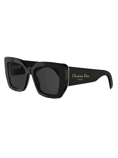 Dior Women's Ombre S2i 54mm Square Sunglasses In Black