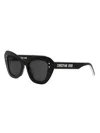 Dior Pacific B3u Smoke Butterfly Ladies Sunglasses Cd40163u 01a 52 In Black
