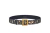 Dior Women's Quake Logo Plaque Belt In Az M928