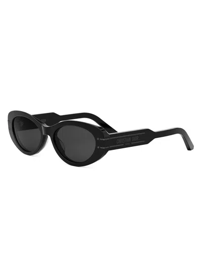 Dior Signature B8u Sunglasses In Shiny Black Smoke