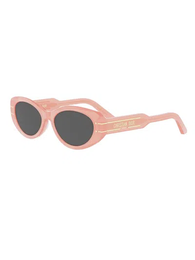 Dior Eyewear Oval Frame Sunglasses In Pink