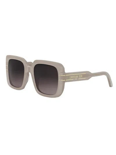 Dior Signature S11f Gradient Smoke Square Ladies Sunglasses Cd40171f 57b 55 In Brown