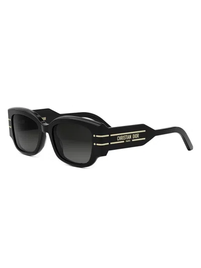 Dior Women's Signature S13i 52mm Rectangular Sunglasses In Pink