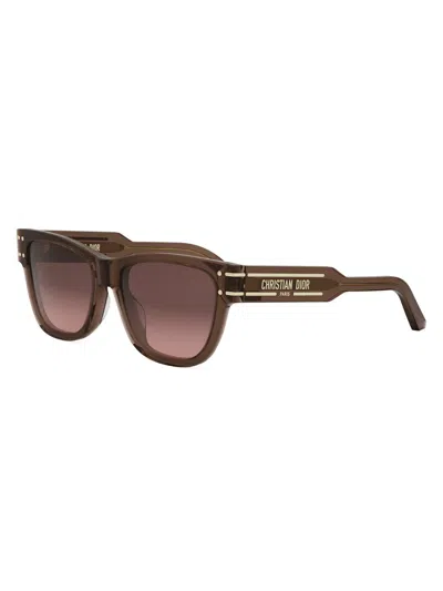 Dior Women's Signature S6u 54mm Butterfly Sunglasses In Brown