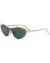 Dior Fil M1u Mirrored Butterfly Sunglasses In Green