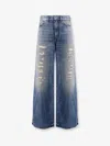 Dior Women Flared Jeans With Destroyed Effect In Blue