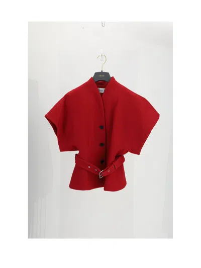 Dior Women Giacca Mezza Manica Rossa Must Buy In Red