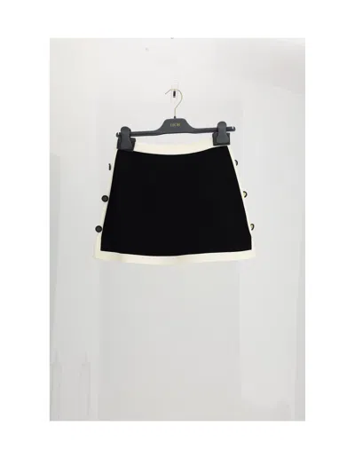 Dior Women Gonna Blu Profilo Bianco In Black