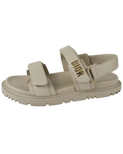 Pre-owned Dior Women's Lambskin Act Sandal (authentic Pre-loved)